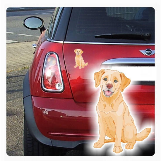 Auto Aufkleber Golden Retriever Autoaufkleber Hund Sticker Digitaldruck DA514