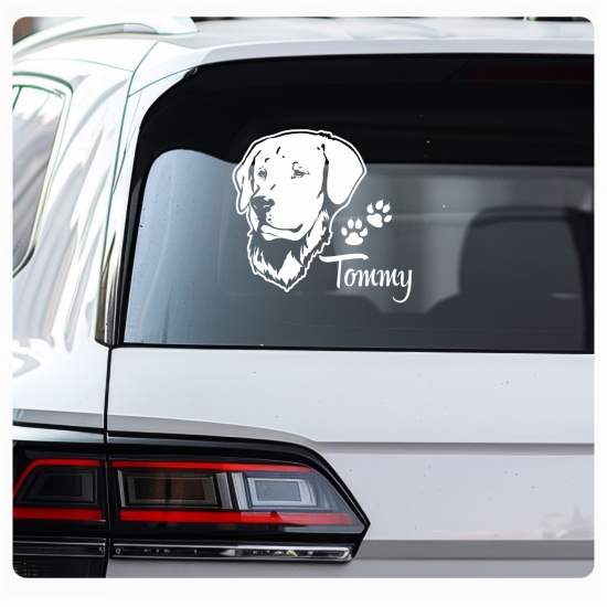 Hundeaufkleber Golden Retriever  Auto Aufkleber Autoaufkleber Sticker A270