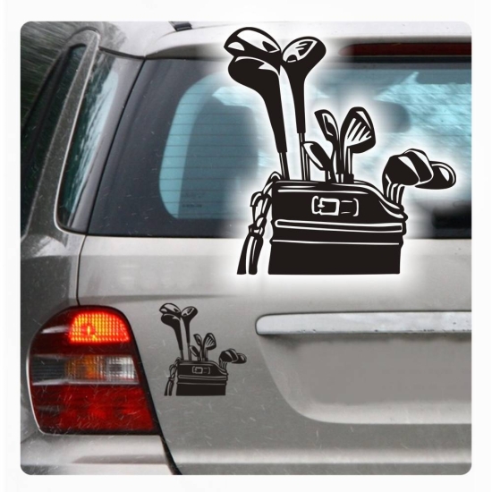 Golf Golfschläger Auto Aufkleber Autoaufkleber Sticker A1041