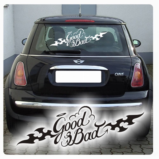 Good & Bad Autoaufkleber Auto Aufkleber Sticker A1164