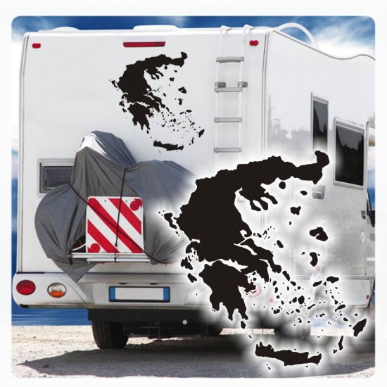 Wohnmobil Aufkleber Griechenland WoMo Caravan Aufkleber Sticker WoMo266