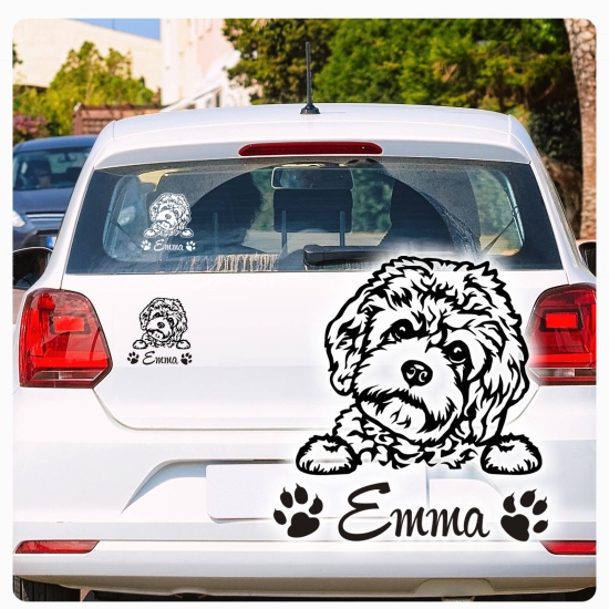 Havapoo Autoaufkleber Auto Aufkleber Sticker Hund Pfoten A1717