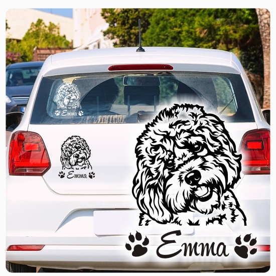 Havapoo Autoaufkleber Auto Aufkleber Sticker Hund Pfoten A1720
