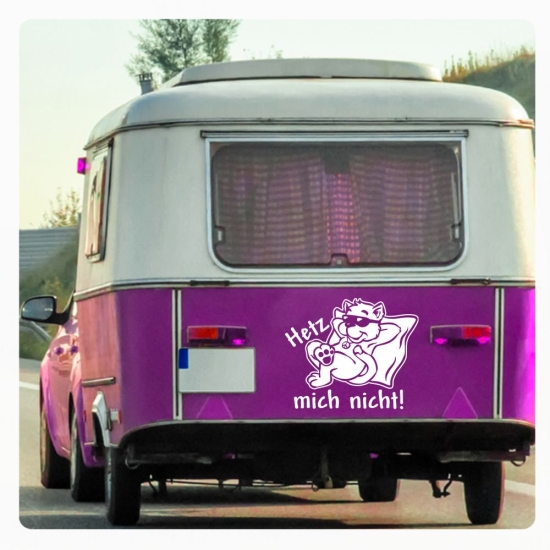 Wohnmobil Aufkleber Katze Peace Chillkatze Hetz mich nicht! Caravan WoMo240
