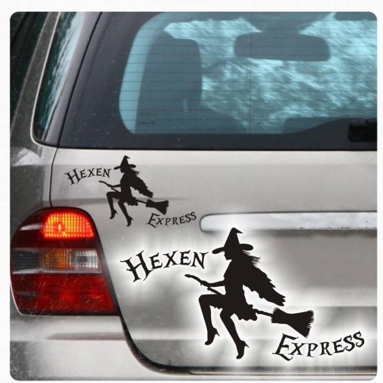 Hexen Express Autoaufkleber Hexen Aufkleber Sticker Hexenexpress  A1106