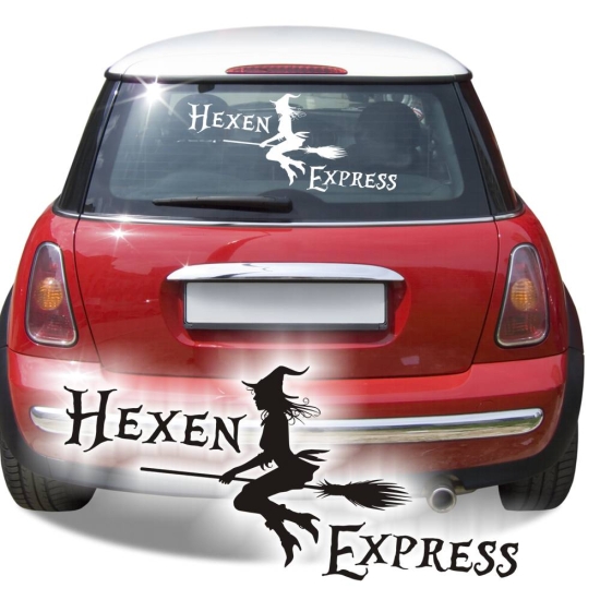 Hexen Express Autoaufkleber Hexen Aufkleber Sticker A1080