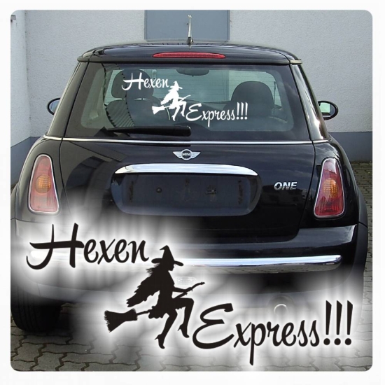 Hexen Express Autoaufkleber Hexen Aufkleber Sticker A1059