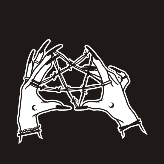 Hexen Hände Pentagram Auto Aufkleber Autoaufkleber Sticker Aufkleber A969