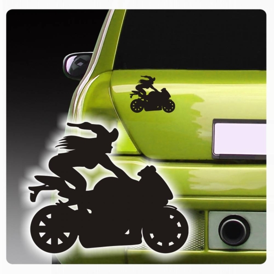 Aufkleber Hexe Motorrad Auto Autoaufkleber Sticker A2043