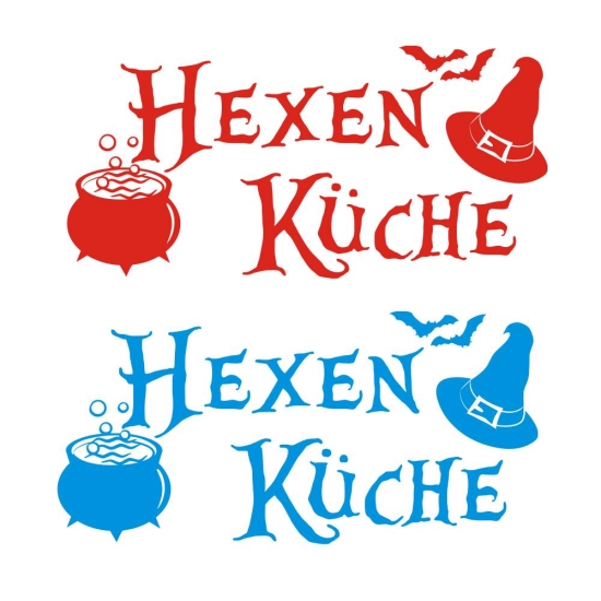 Hexenküche Hexen Küche Tür Aufkleber Wandtattoo T667