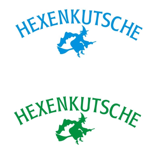 Hexenkutsche Hexen Auto Aufkleber Sticker Hexe A1738