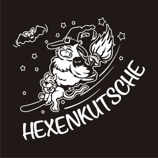 Eule Hexe Katze Hexenkutsche Auto Aufkleber Motorhaube Fledermaus Sterne A4185