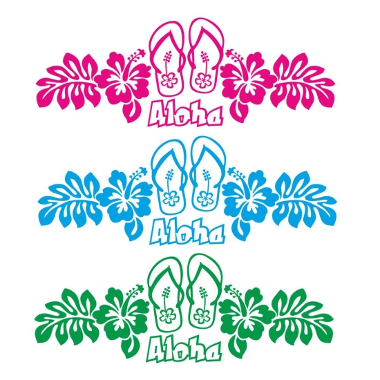 Hibiskus Blumen Autoaufkleber Sticker Aloha Hawaii Aufkleber A095