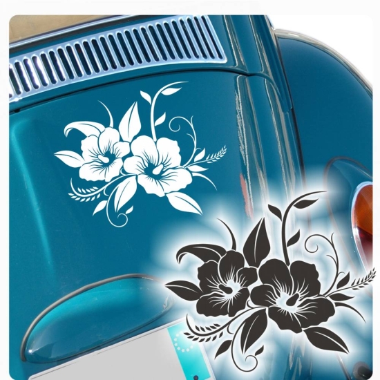 Hibiskus Blumen Auto Aufkleber Autoaufkleber Hawaii Sticker Blume A315