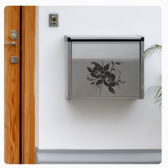 Hibiskus Blumen Briefkasten Aufkleber Auto Sticker Autoaufkleber Tattoo B004