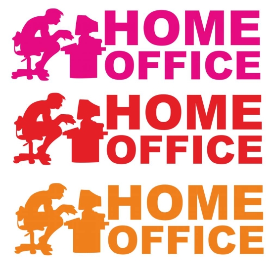 Home Office Wandtattoo Türaufkleber Büro Aufkleber Sticker T007