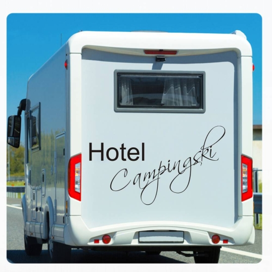 Wohnmobil Aufkleber Hotel Campingski WoMo Caravan Aufkleber Sticker WoMo134