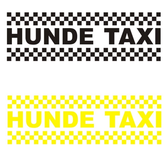 Auto Aufkleber Hunde Taxi Autoaufkleber Sticker A4091