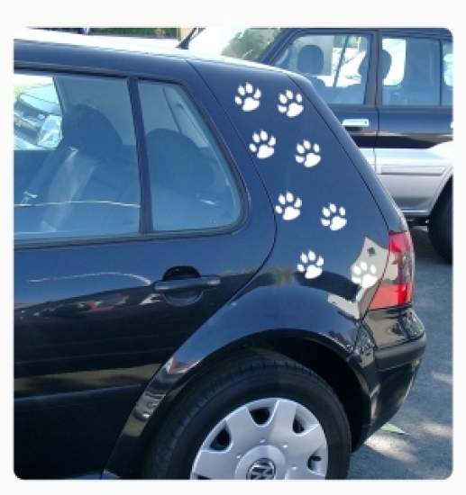 Pfoten SET Hundepfoten Autoaufkleber Aufkleber Auto A014