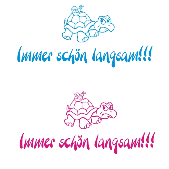 Wohnmobil Aufkleber Immer schön langsam Turtle Wohnwagen Sticker WoMo Caravan WoMo012