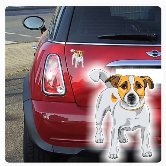 Autoaufkleber Jack Russell Terrier Pfoten Sticker Auto Digitaldruck DA512