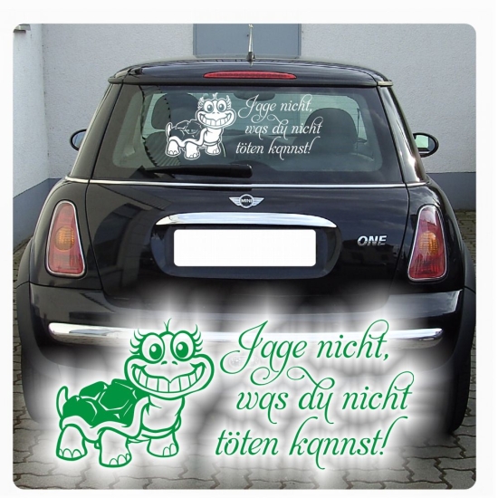 Auto Aufkleber Jage nicht, was Du nicht töten kannst ! Sticker Tuning A1706