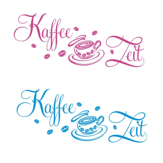 Wandtattoo Kaffee Zeit Wandaufkleber Küche Coffee Time Essen BAD WC W618