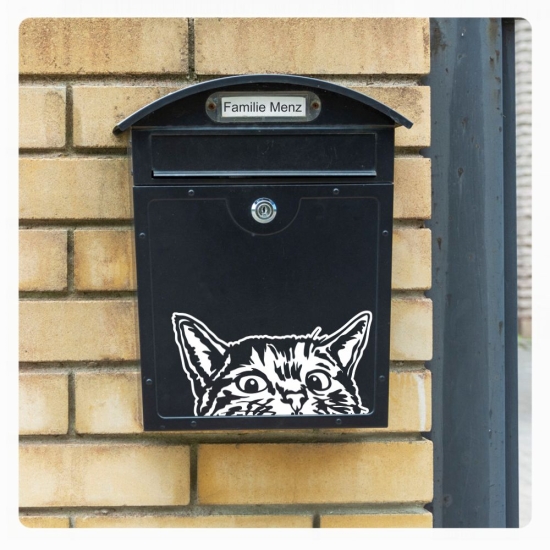 Briefkastenaufkleber Katze Kätzchen Sticker Aufkleber Sticker B008