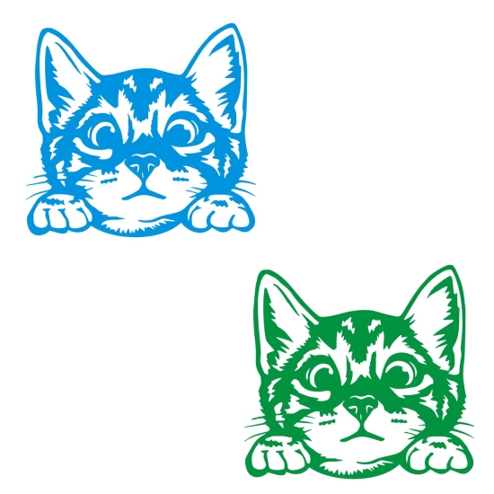 Katze Kätzchen Kitty Pfoten Autoaufkleber Auto Aufkleber Sticker A857