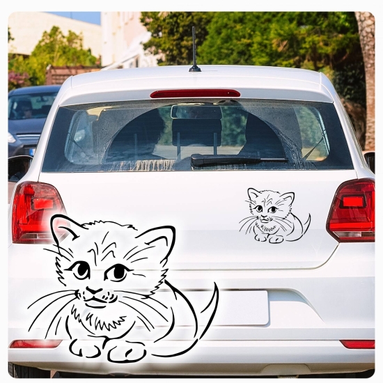 Katze Kätzchen Autoaufkleber Auto Aufkleber Sticker Tattoo A1216