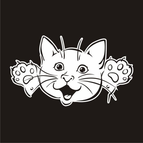 Katze Kätzchen Autoaufkleber Auto Aufkleber Sticker Tattoo A2065