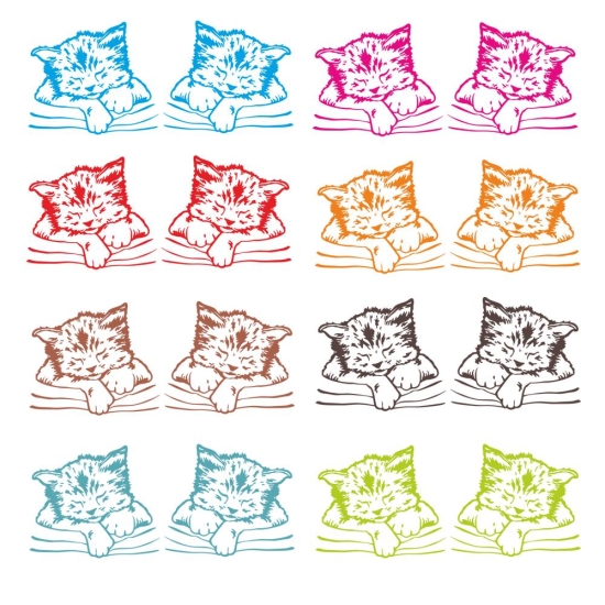 Katze Katzen Kätzchen Auto Aufkleber Sticker Autoaufkleber Kitty 2er SET A213