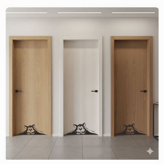 Katze Kätzchen Wandtattoo Türaufkleber Aufkleber Sticker BAD T144