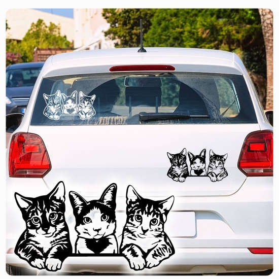 Katzen Kätzchen Kitty Pfoten Autoaufkleber Auto Aufkleber Sticker A860