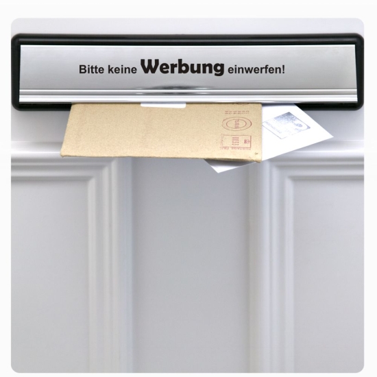 Briefkasten Aufkleber Bitte keine Werbung einwerfen! B013