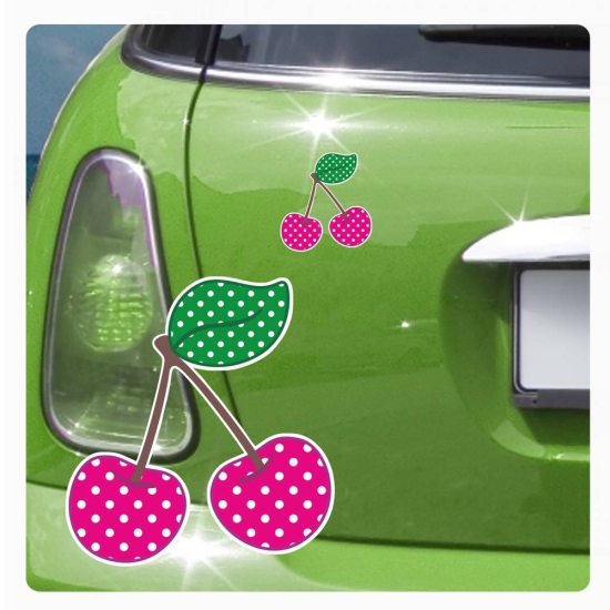 Kirschen Rockabilly Aufkleber Auto Sticker Digitaldruck DA998