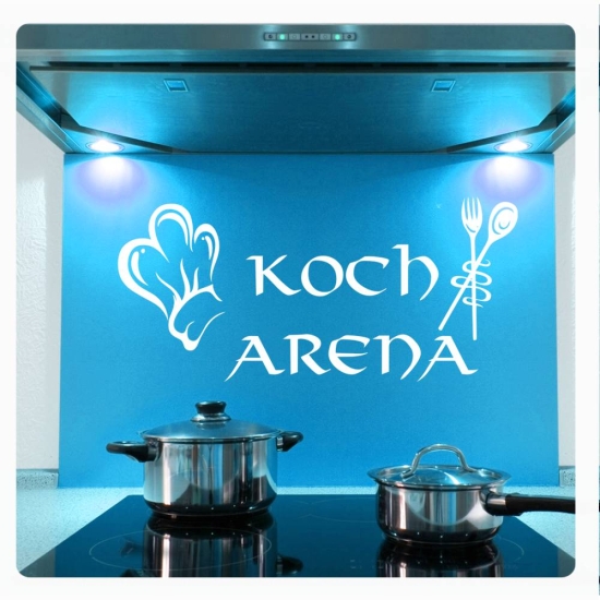 Wandtattoo Koch Arena Wandaufkleber Küche Esszimmer Kaffe W044