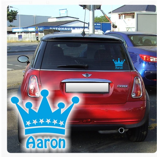 Baby Auto Aufkleber Prinz Prinzessin Sticker Sterne Junge Mädchen A245