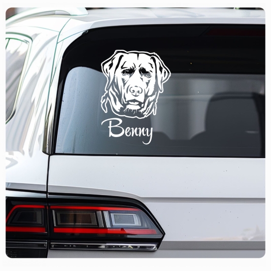 Labrador Name Auto Aufkleber Sticker Hund Hundeaufkleber A3033