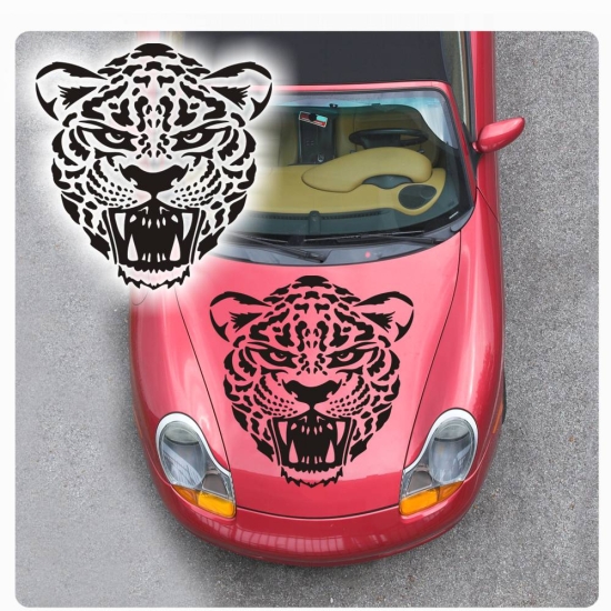 Tribal Leopard Autoaufkleber Aufkleber Sticker Motorhauben A2005