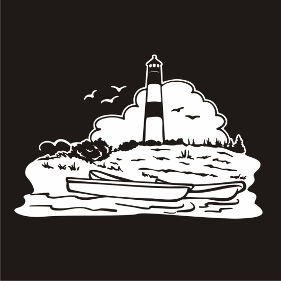 Leuchtturm Sylt Sticker Aufkleber Autoaufkleber WoMo Maritim WoMo007