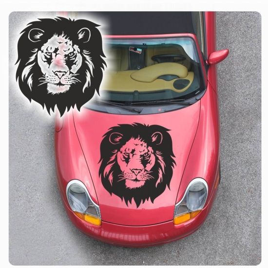 Tribal Löwe Autoaufkleber Auto Aufkleber Sticker Motorhauben Haube Lion A4028