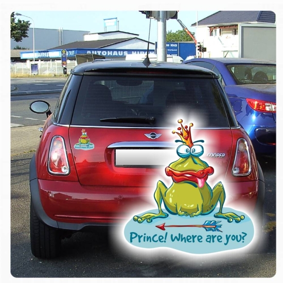 Auto Aufkleber Verrückter Frosch Frog Crazy Frog Funny FUN Sticker Lustig  Digitaldruck DA388