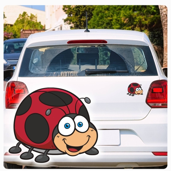 Autoaufkleber Marienkäfer Ladybug Auto Aufkleber Sticker Digitaldruck DA2025