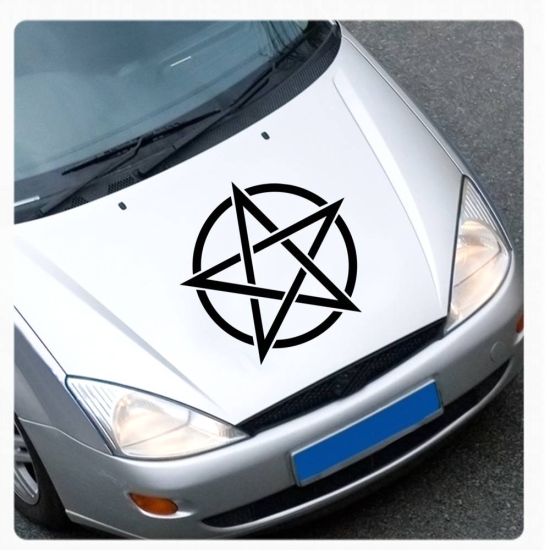 Pentagramm Aufkleber Auto Sticker Autoaufkleber Sticker Hexe A2071