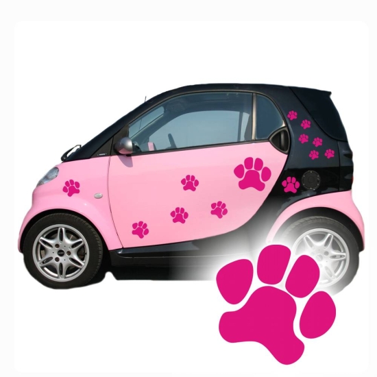 Pfoten SET Hunde Autoaufkleber Aufkleber Auto Sticker A121