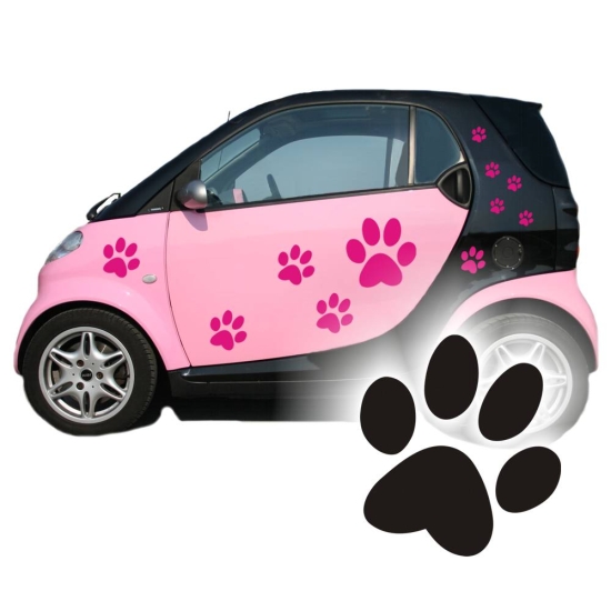 Pfoten SET Katzen Autoaufkleber Aufkleber Auto Sticker A1014