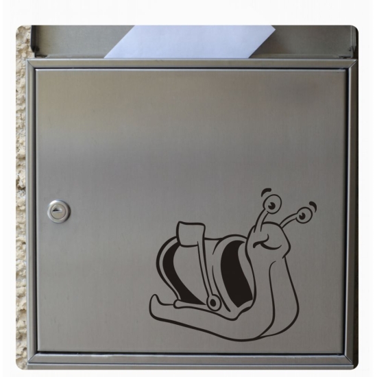 Briefkastenaufkleber Schnecke Postschnecke Schneckenpost  Aufkleber Sticker B016