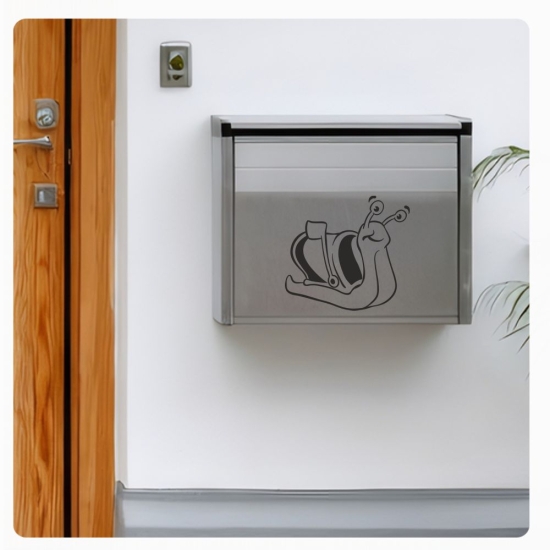 Briefkastenaufkleber Schnecke Postschnecke Schneckenpost  Aufkleber Sticker B016