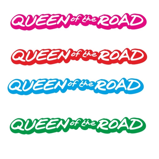 Queen of the Road Auto Aufkleber Schriftzug Sticker A959